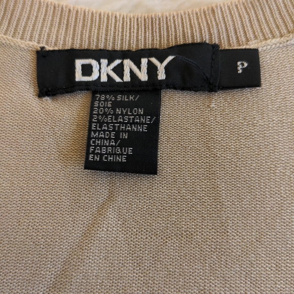 🌷3/15🌷 DKNY silk blend sweater vest size S - Picture 4 of 5